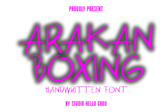 Arakan Boxing: A Bold Handwritten Typeface for Editorial Design