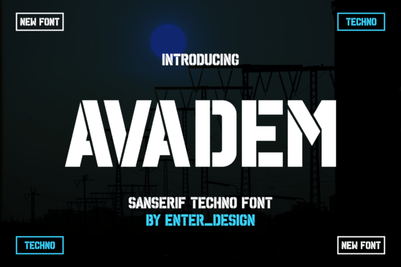 Avadem: A Bold Sans Serif Typeface for Modern Branding