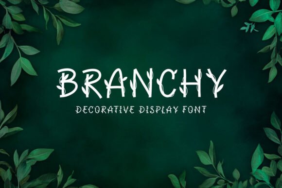 Branchy: A Unique Display Typeface for Editorial Design