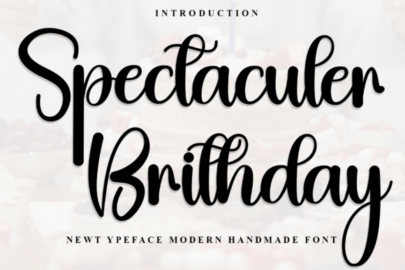 Bring Your Shop to Life with the Spectaculer Brithday Typeface