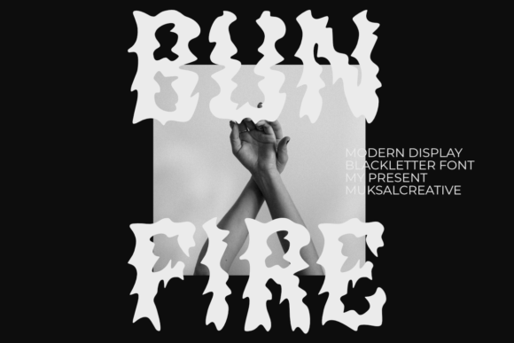 Bunfire: The Scorched Blackletter Typeface for Bold Editorial Design
