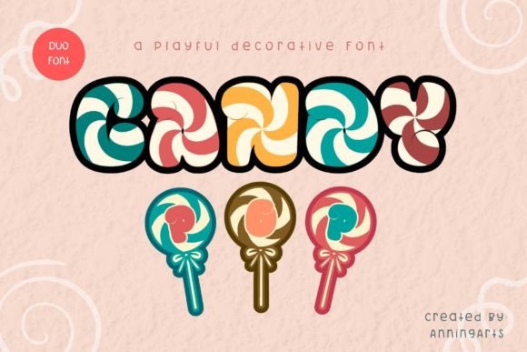 Candy Pop Duo: The Sweetest Typeface for Bold Brand Identity
