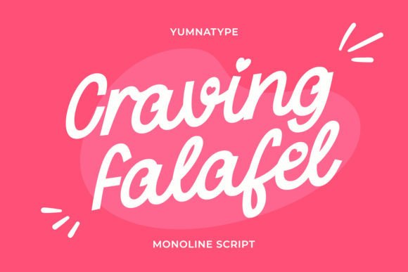Craving Falafel: A Warm Script Typeface for Digital Branding
