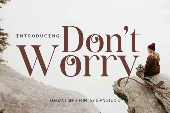 Don't Worry: The Serif Font That Elevates Handmade Shop Branding