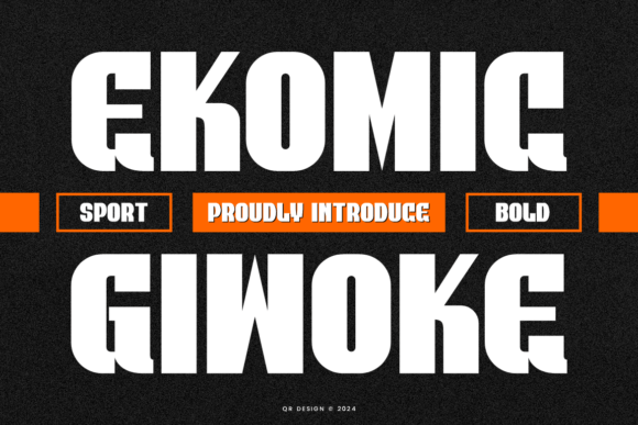 Ekomic Giwoke: A Bold Sans Serif Typeface for Modern Branding