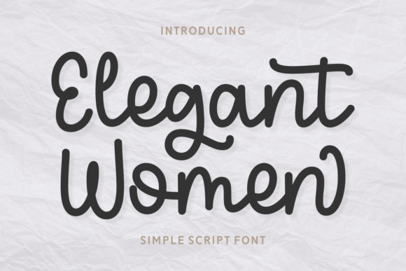 Elegant Women: A Premium Script Typeface for Modern Web Design