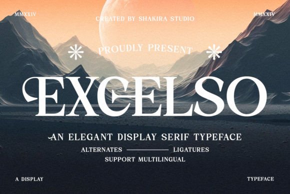 Excelso: A Premium Serif Font for Elegant Editorial Design