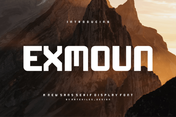 Exmoun: A Bold Sans Serif Typeface for Modern Editorial Design