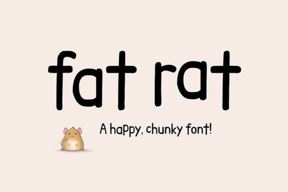 Fat Rat: The Playful Sans Serif Font for Handmade Labels and Shop Branding