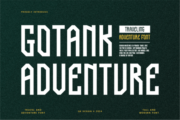Gotank Adventure: The Bold Serif Font for Stronger Brand Identity