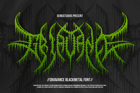 Griavance: A Bold Blackletter Typeface for Editorial Impact