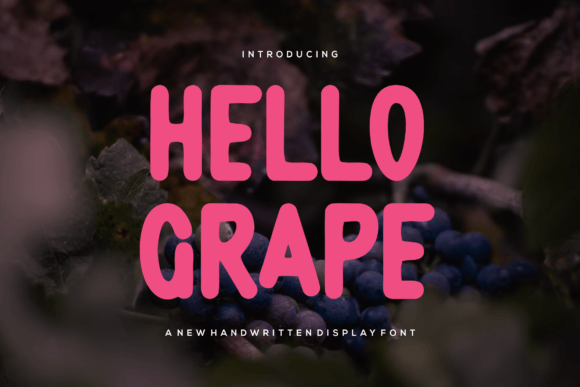 Hello Grape: A Bold Handwritten Typeface for Real Branding Projects