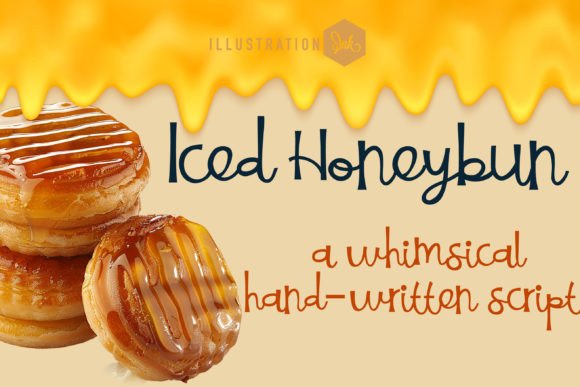 Iced Honeybun: A Playful Script Typeface for Modern Brand Identity