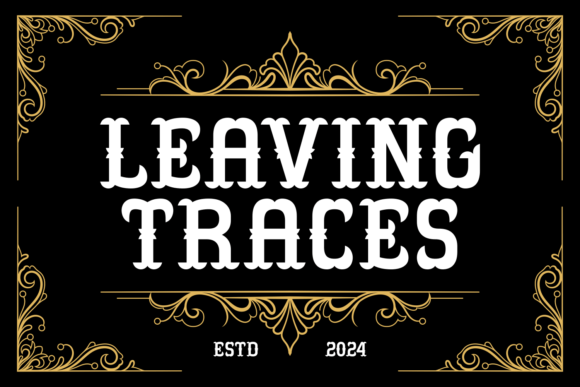 Leaving Traces: A Bold Typeface to Elevate Your Brand Identity