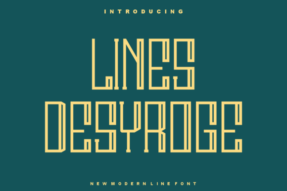 Lines Desyroge: The Modern Sans Serif Font for Bold Branding
