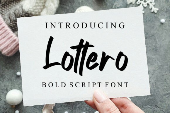 Lotto: A Handwritten Typeface for Modern Editorial Design