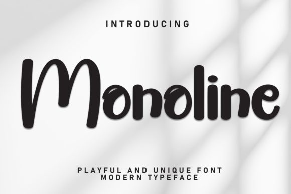 Moonoline Typeface: A Bold Script for Modern Web Design