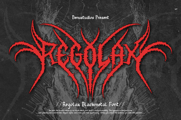 Regolax: The Bold Black Metal Typeface for Handmade Brands