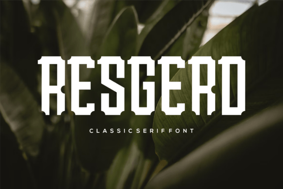 Resgerd: The Bold Slab Serif Typeface for Modern Editorial Design