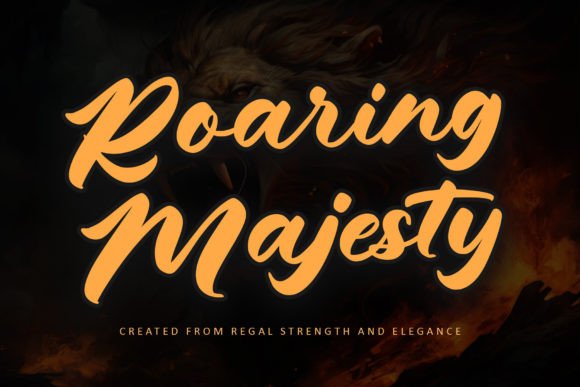 Roaring Majesty: A Handwritten Typeface for Bold Digital Branding
