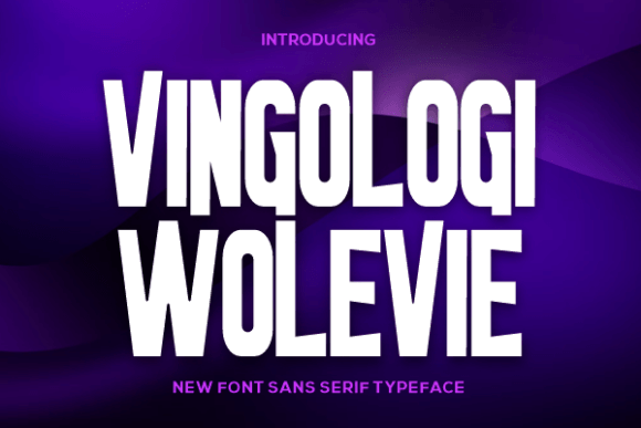 Vingologi Wolevie: A Bold Sans Serif Typeface for Editorial Impact