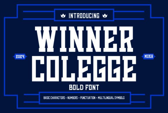 Winner Colegge Typeface: A Bold Serif for Digital Branding