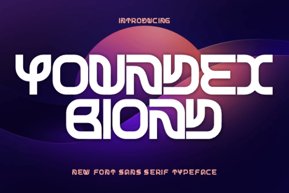 Youndex Biond: The Bold Sans Serif Typeface for High-Impact Campaigns
